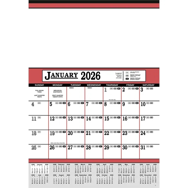 Contractor's 12-Sheet Calendar... from ASI 40480 Koozie Group