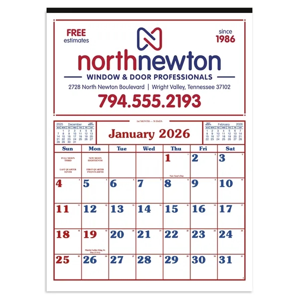 Commercial 12-Sheet Calendar... from ASI 40480 Koozie Group
