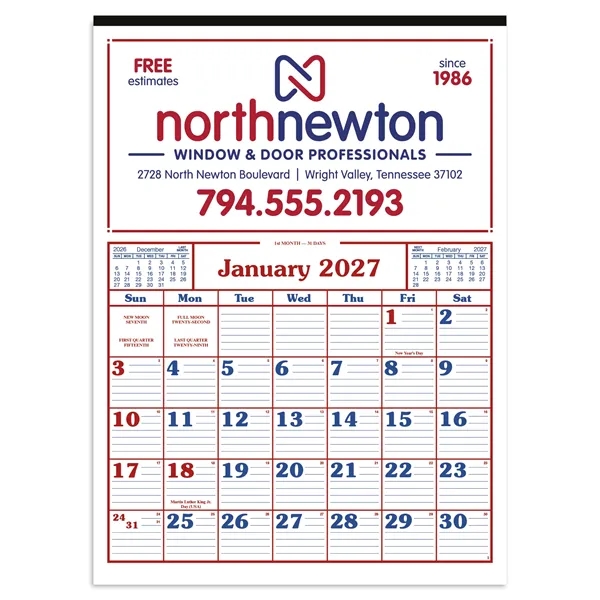 Commercial 12-Sheet Calendar... from ASI 40480 Koozie Group