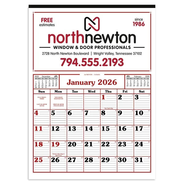 Commercial 12-Sheet Calendar... from ASI 40480 Koozie Group