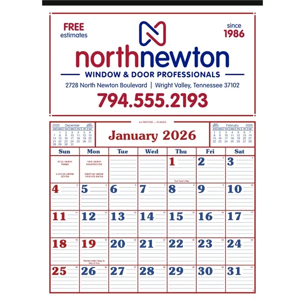 Commercial 12-Sheet Calendar... from ASI 40480 Koozie Group