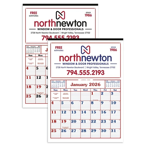 Commercial 12-Sheet Calendar... from ASI 40480 Koozie Group