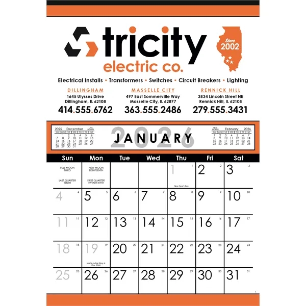 Commercial 12-Sheet Calendar... from ASI 40480 Koozie Group