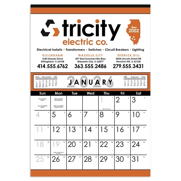 Commercial 12-Sheet Calendar... from ASI 40480 Koozie Group