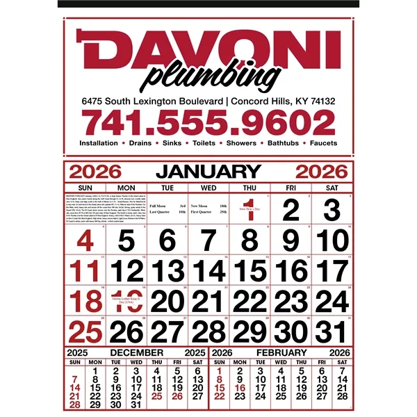 Commercial 12-Sheet Calendar... from ASI 40480 Koozie Group
