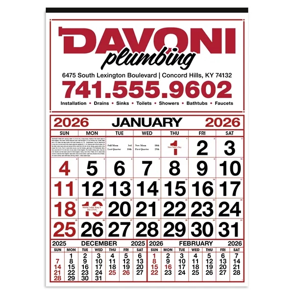 Commercial 12-Sheet Calendar... from ASI 40480 Koozie Group