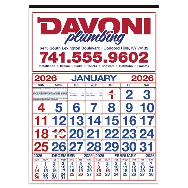 Commercial 12-Sheet Calendar... from ASI 40480 Koozie Group