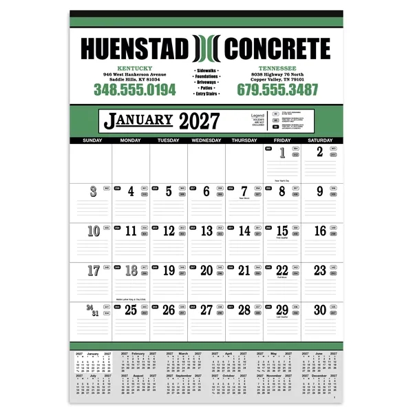 Contractor's 13-Sheet Calendar... from ASI 40480 Koozie Group
