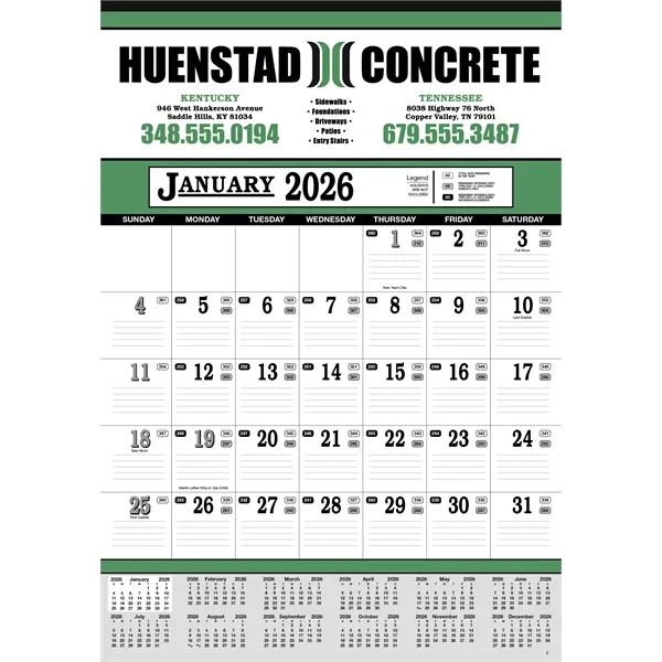 Contractor's 13-Sheet Calendar... from ASI 40480 Koozie Group