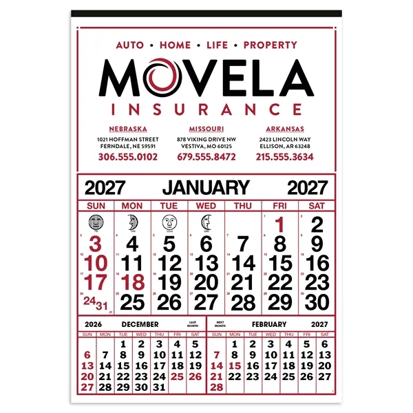 Commercial 12-Sheet Calendar... from ASI 40480 Koozie Group