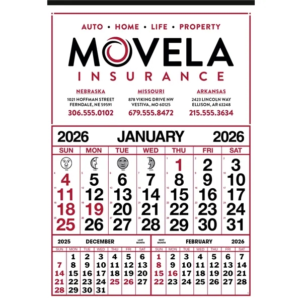 Commercial 12-Sheet Calendar... from ASI 40480 Koozie Group
