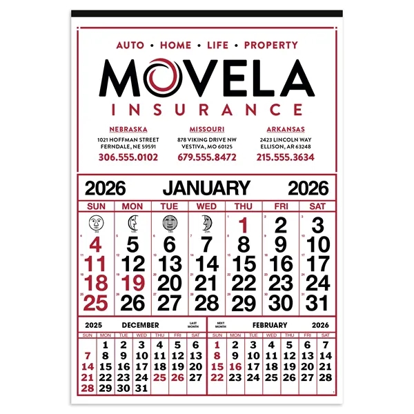 Commercial 12-Sheet Calendar... from ASI 40480 Koozie Group