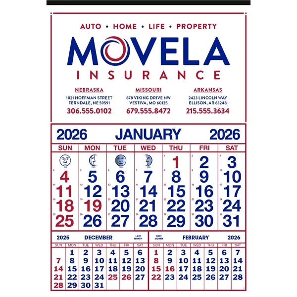 Commercial 12-Sheet Calendar... from ASI 40480 Koozie Group