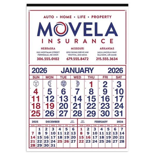 Commercial 12-Sheet Calendar... from ASI 40480 Koozie Group