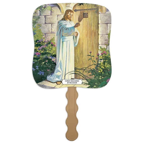 Christ Knocking At The Door - Pictorial Fan... from ASI 40480 Koozie Group