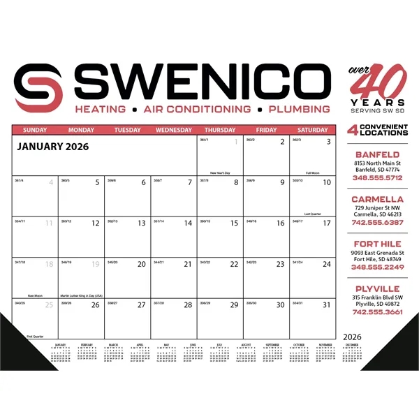 Skinner & Kennedy™ Desk Pad Calendar... from ASI 40480 Koozie Group