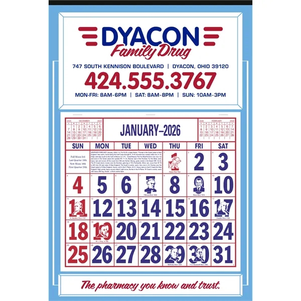 Apron Calendar... from ASI 40480 Koozie Group