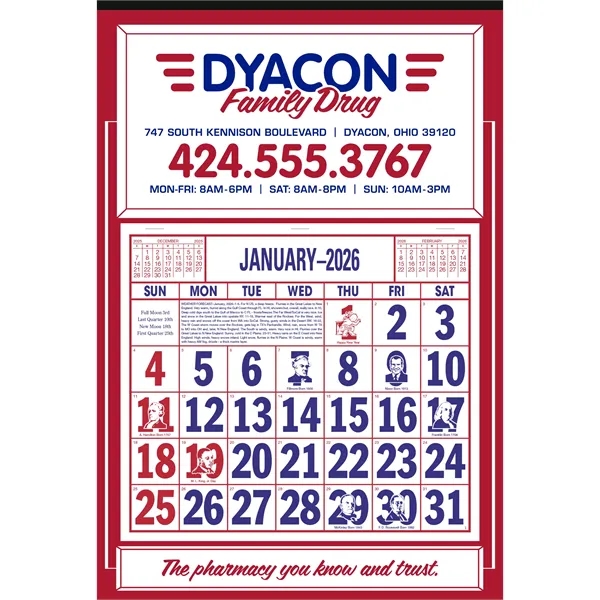 Apron Calendar... from ASI 40480 Koozie Group