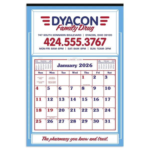 Apron Calendar... from ASI 40480 Koozie Group