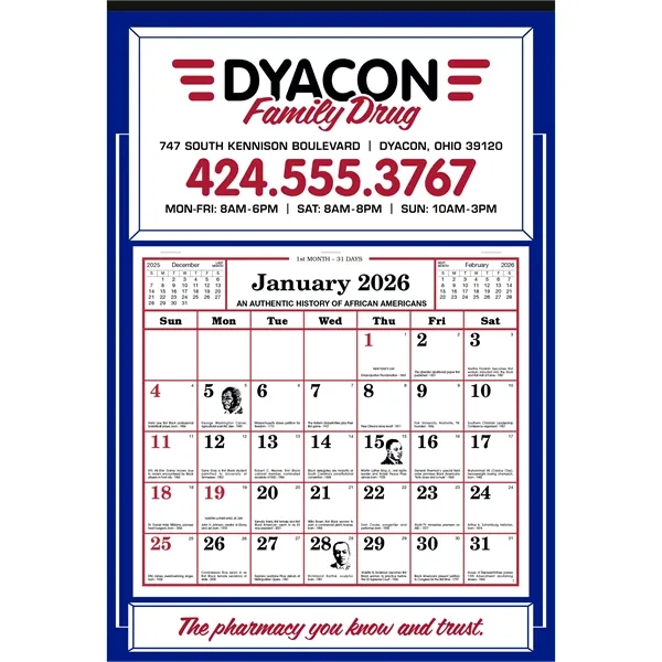 Apron Calendar... from ASI 40480 Koozie Group