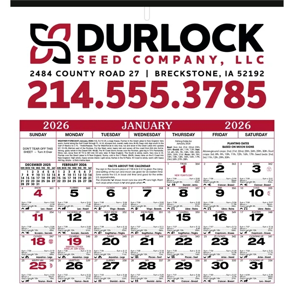 Almanac Calendar... from ASI 40480 Koozie Group