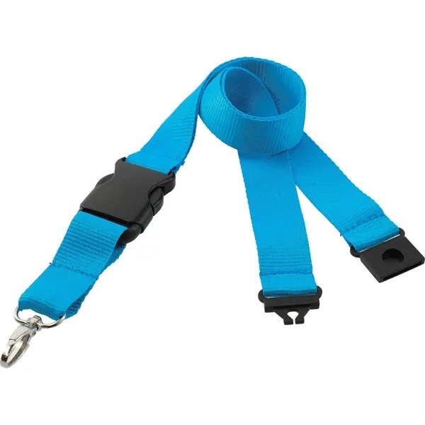 20" x 1" lanyard with breakaway neck clip and detachable plastic... from ASI 66887 PCNA / Bullet