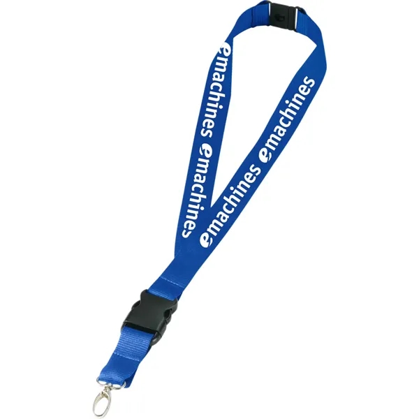 20" x 1" lanyard with breakaway neck clip and detachable plastic... from ASI 66887 PCNA / Bullet