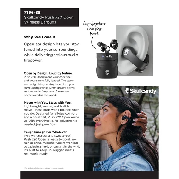 Skullcandy Push 720 Open Wireless Earbuds... from ASI 66887 PCNA / Leeds