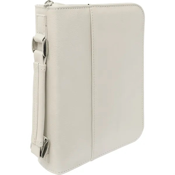 7 1/2" x 10 3/4" x 2 3/4" White PU leatherette... from ASI 74601 Calico