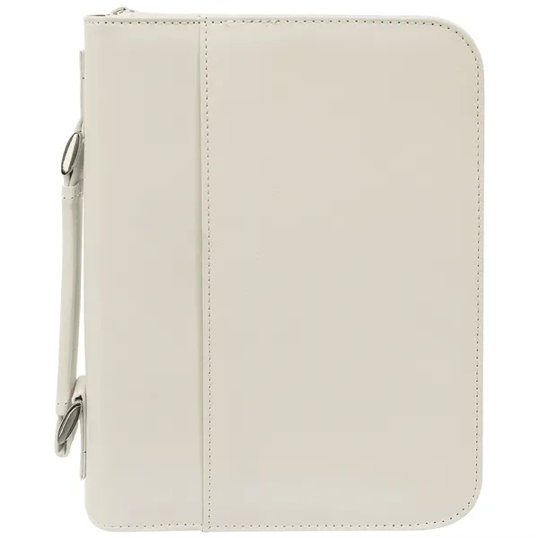 7 1/2" x 10 3/4" x 2 3/4" White PU leatherette... from ASI 74601 Calico