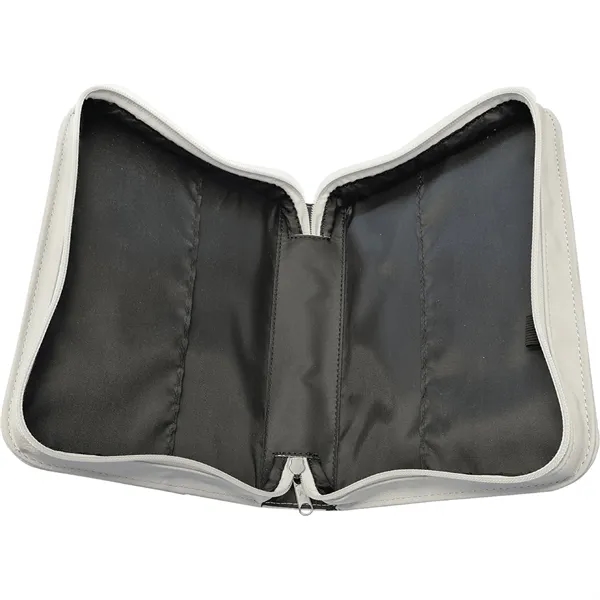 7 1/2" x 10 3/4" x 2 3/4" White PU leatherette... from ASI 74601 Calico