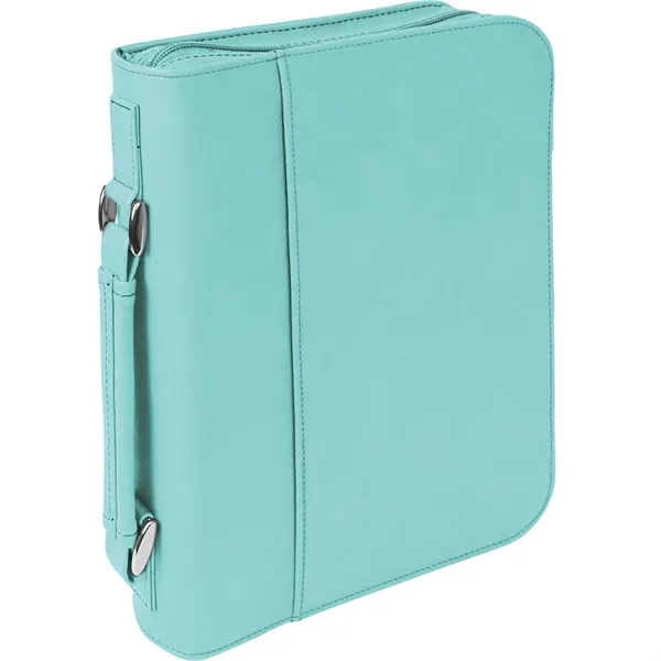 7 1/2" x 10 3/4" x 2 3/4" teal PU leatherette... from ASI 74601 Calico