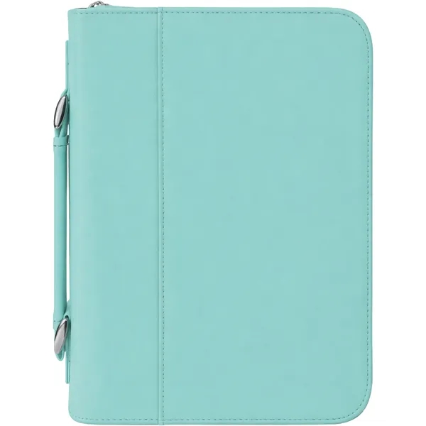 7 1/2" x 10 3/4" x 2 3/4" teal PU leatherette... from ASI 74601 Calico