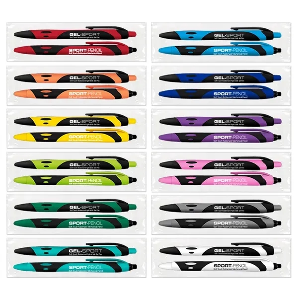 1 Sport Soft Touch Rubberized Hybrid Ink Gel Pen + 1... from ASI 67675 Liqui-Mark Corp