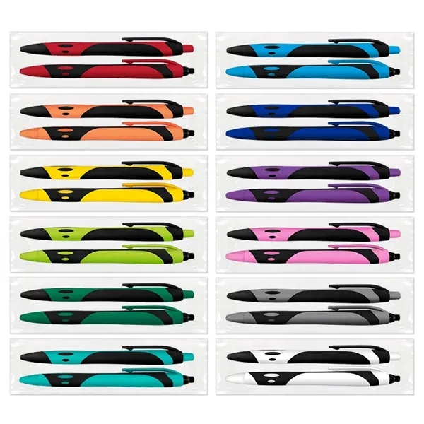 1 Sport Soft Touch Rubberized Hybrid Ink Gel Pen + 1... from ASI 67675 Liqui-Mark Corp