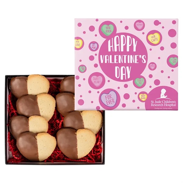 Chocolate Dipped Heart Cookie in Gift Box... from ASI 44900 NC Custom (CI/Lanco) / Chocolate Inn