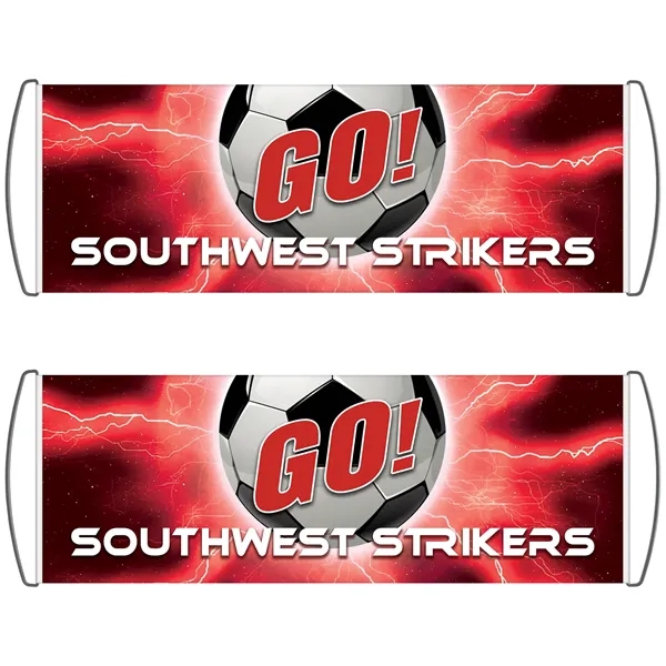 Custom Scroll  Banners - 9.5" x 27.5" - Polyethylene -... from ASI 80228 Quinn