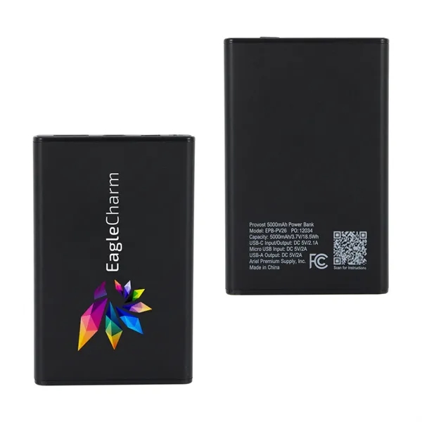 5000mAh Aluminum Power Bank... from ASI 36730 Ariel Premium Supply Inc