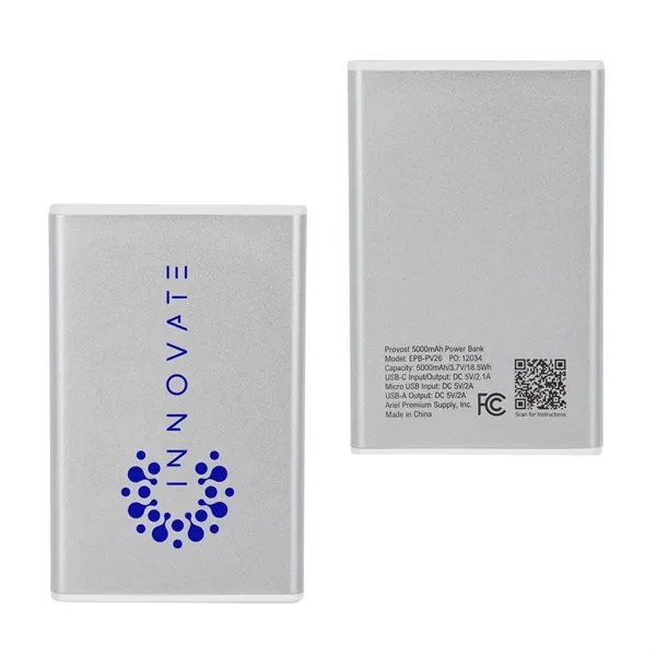 5000mAh Aluminum Power Bank... from ASI 36730 Ariel Premium Supply Inc