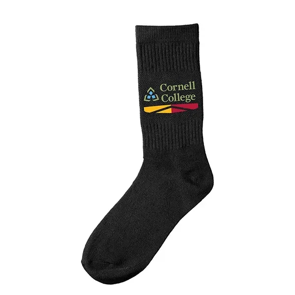 Eco-friendly athletic crew sock made from recycled fibers with vibrant full-color... from ASI 62660 Innovation Line