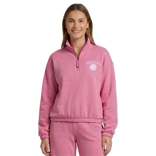Med Couture - MC Lifestyle - Women's Pocketless Half Zip...... from ASI 86018 Scrub Authority