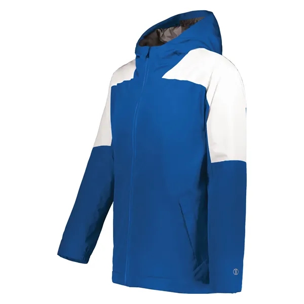 Youth jacket with a waterproof exterior, a high collar, full zipper... from ASI 37461 Augusta Sportswear
