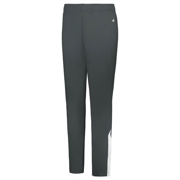 Youth pants with an elastic waistband and a zipper on the... from ASI 37461 Augusta Sportswear