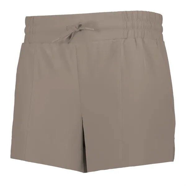 Ladies' shorts with 4-way stretch, a wide and elastic waistband, side... from ASI 37461 Augusta Sportswear