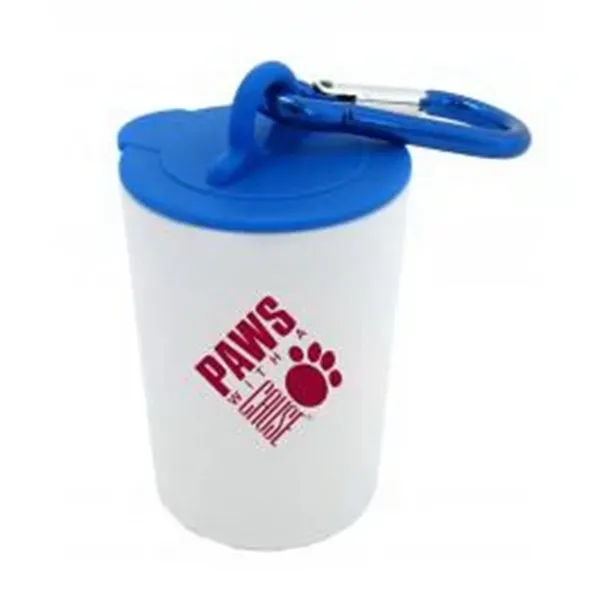 Pet waste bag dispenser with a carabiner attachment and 20 poly... from ASI 54040 Fey Promo