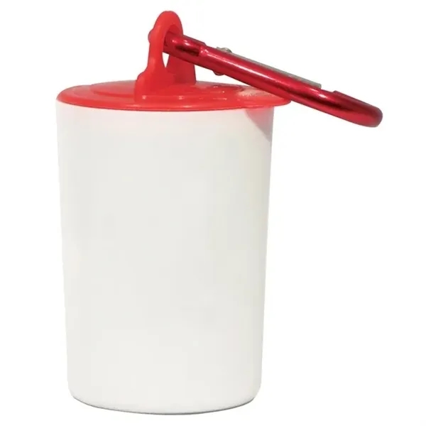 Pet waste bag dispenser with a carabiner attachment and 20 poly... from ASI 54040 Fey Promo