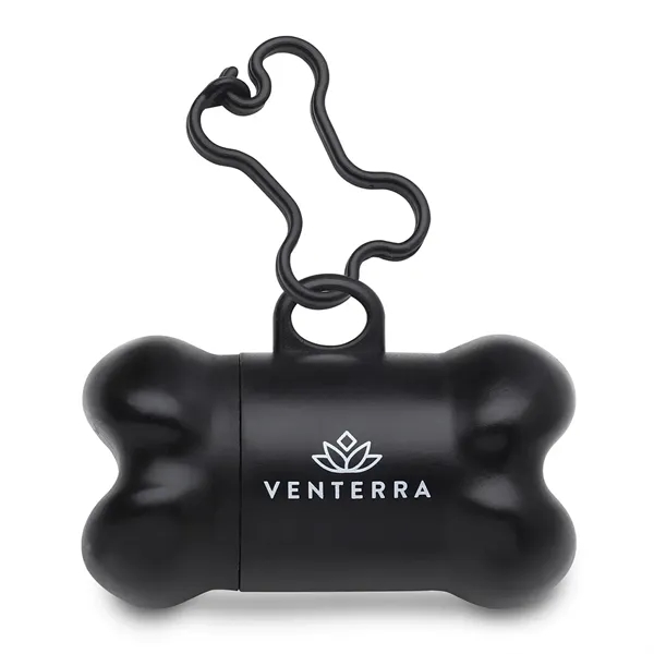 Bone shaped pet trash bag dispenser with 20 poly bags included... from ASI 54040 Fey Promo