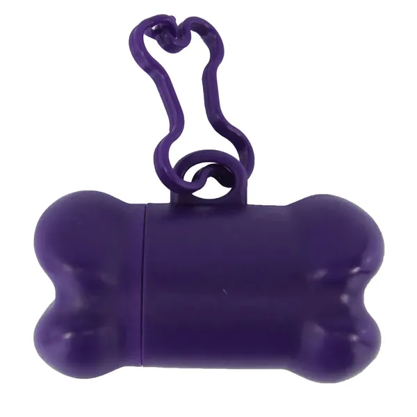 Bone shaped pet trash bag dispenser with 20 poly bags included... from ASI 54040 Fey Promo