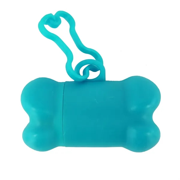 Bone shaped pet trash bag dispenser with 20 poly bags included... from ASI 54040 Fey Promo