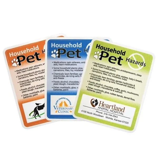 Item #705-6658 Household Pet Hazards Decal